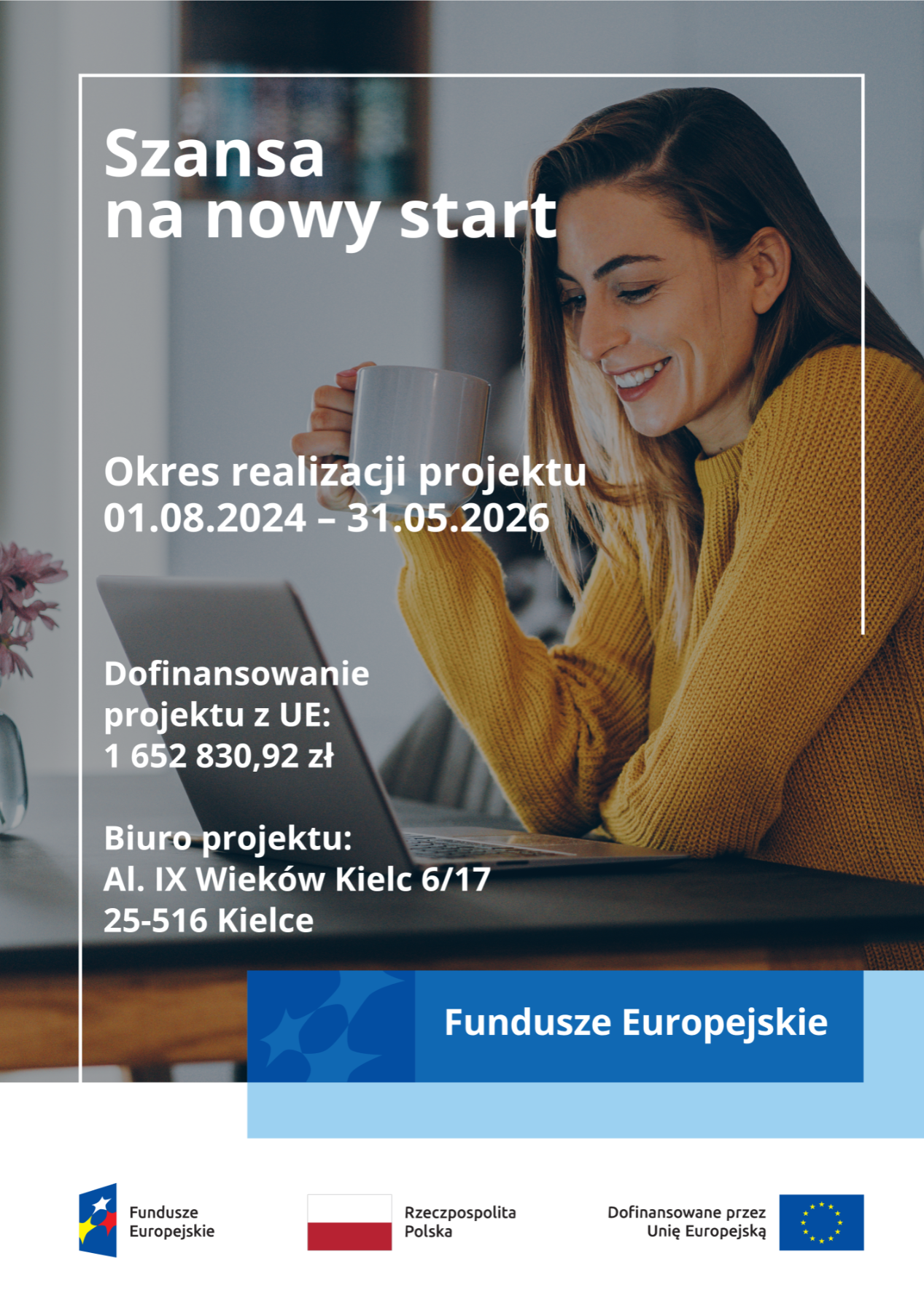 Plakat projektu Szansa na nowy start